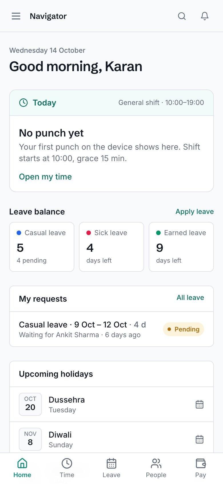 Xifdesk Navigator on a phone